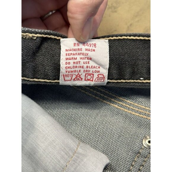 VTG 80s Womens Sz 10 PS Gitano Jeans Gray or Faded Black White Stitching - Picture 6 of 11